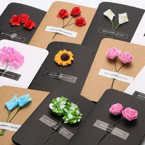 Best Wishes 3D Floral Cards - Birthday Cards Roses, Mother Days Cards, Valentine - Picture 2 of 8